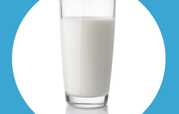 200ml glass of plain milk