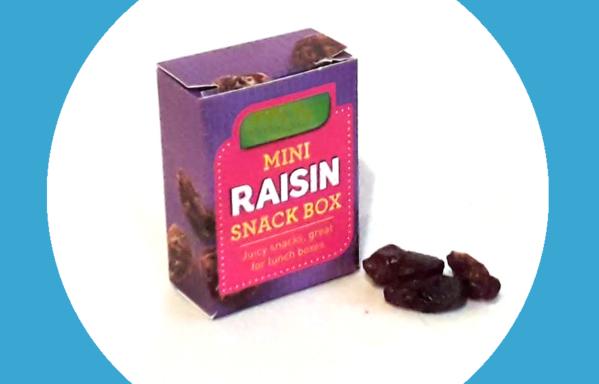 Snack box of 10 raisins